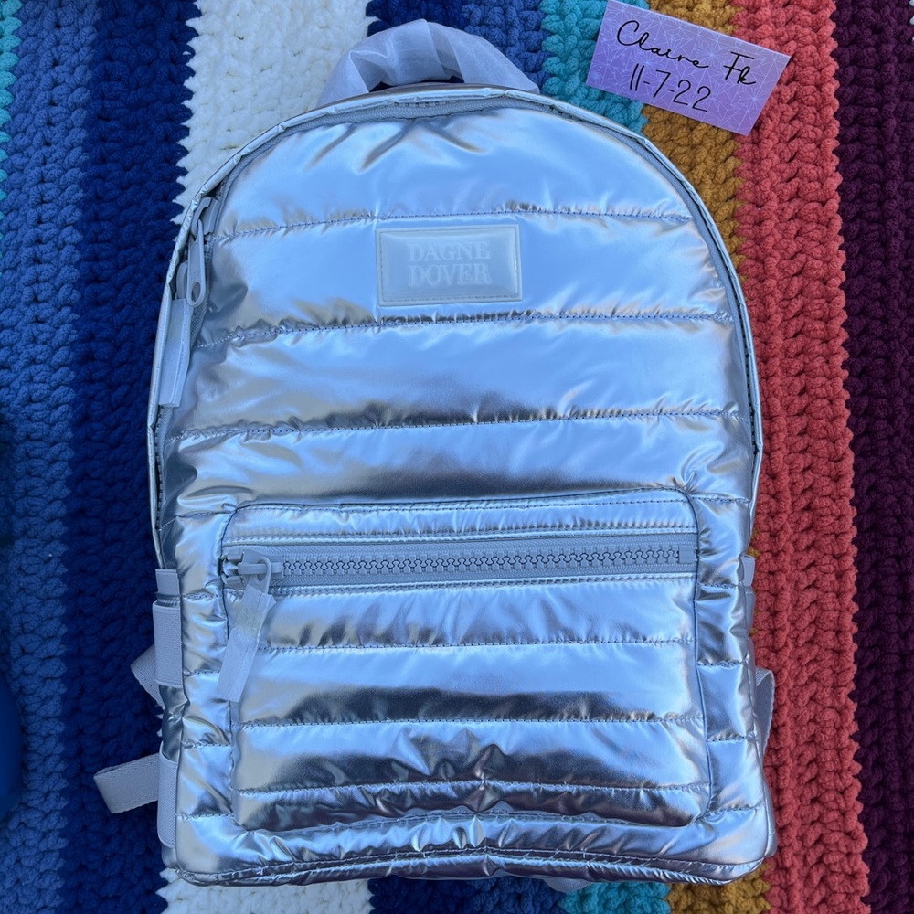 NWT Dagne Dover Medium Dakota in Silver Puff